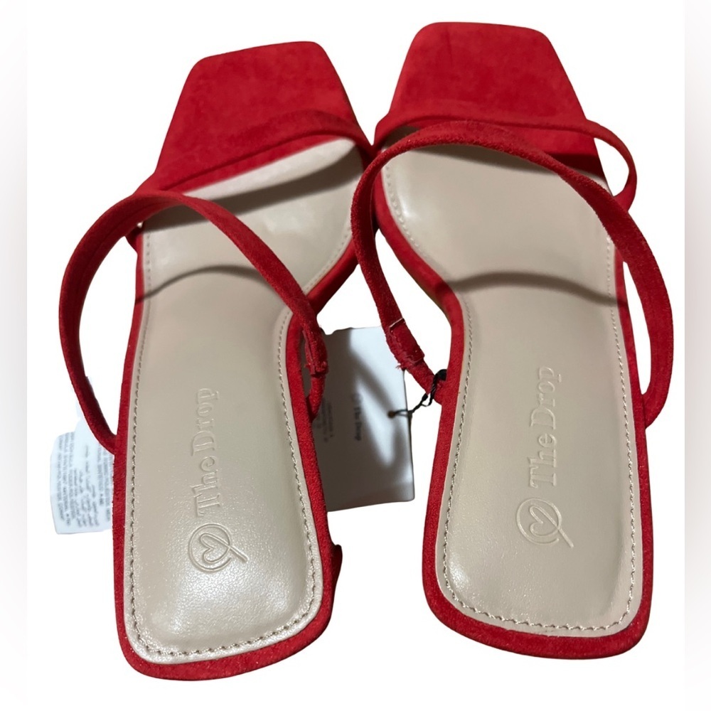 The Drop Red Strappy Heels - Picture 4 of 6